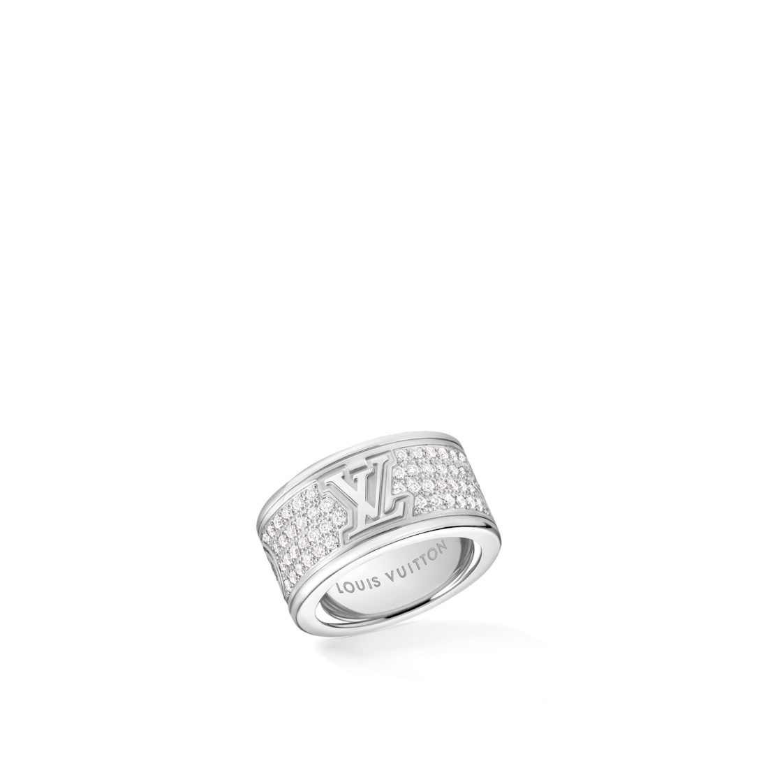 Louis vuitton silver 2025 ring mens